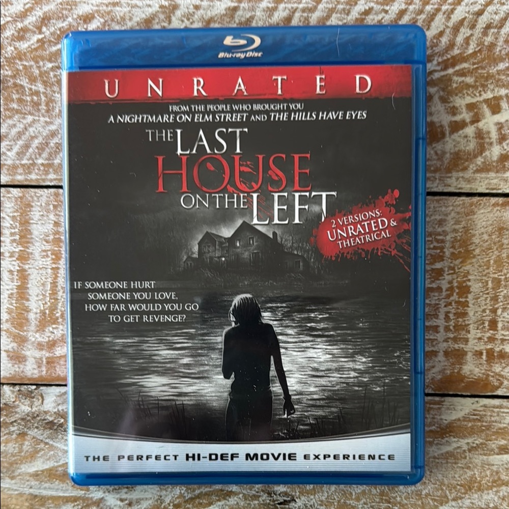 🫣Unrated! The Last House on the Left🫣 Blu-ray, DVD & Digital Copy Disc ~Like New